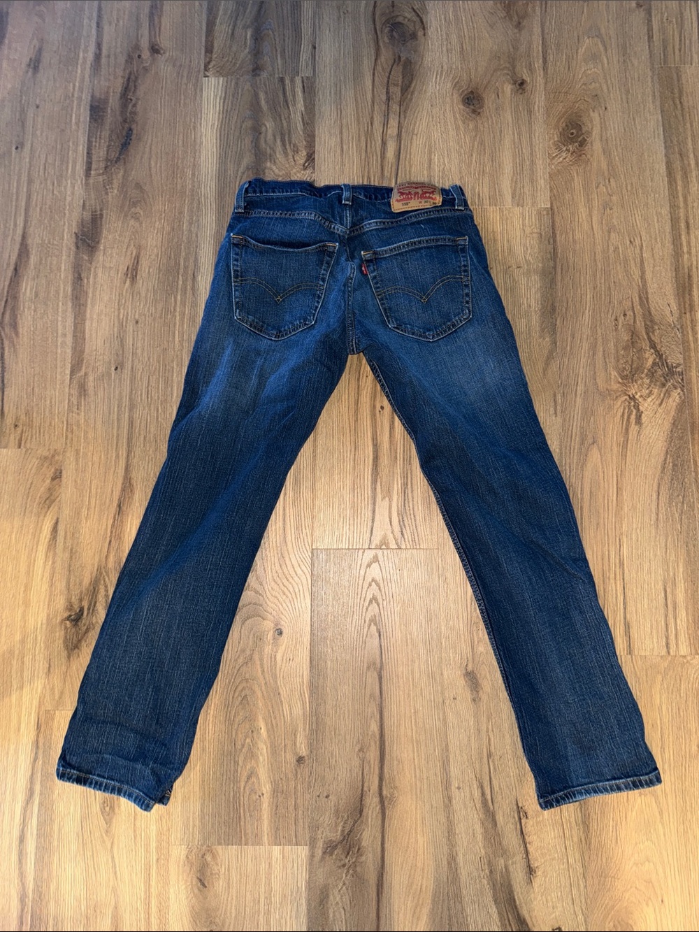 Levi's Men's Dark Blue Straight Leg Jeans